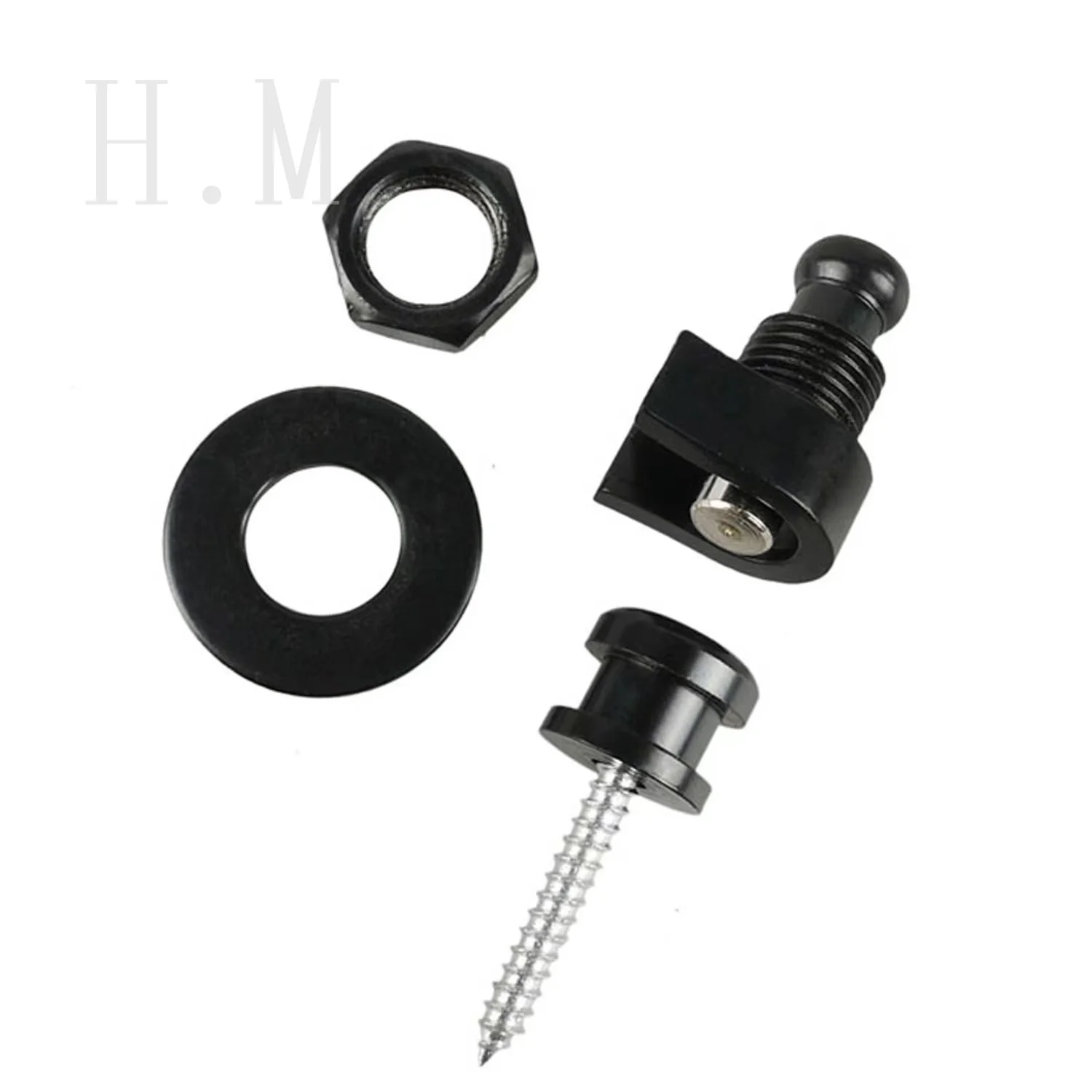 2PCS Guitar Bass Strap Lock Skidproof StrapLock Locking Pegs Pins Guitar Strap Lock Pins Metal End - 3 Color For Choose