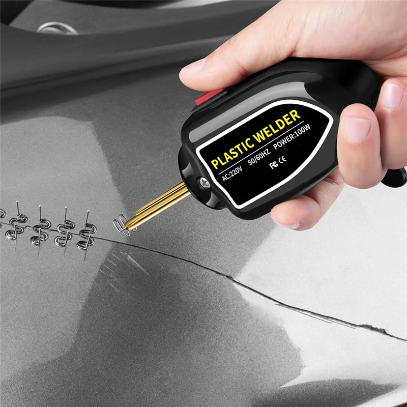 

AS94-Plastic Welding Machine Bumper Repair Kit Repair Welding Tool With Welding Bag 200PCS Welder Staples