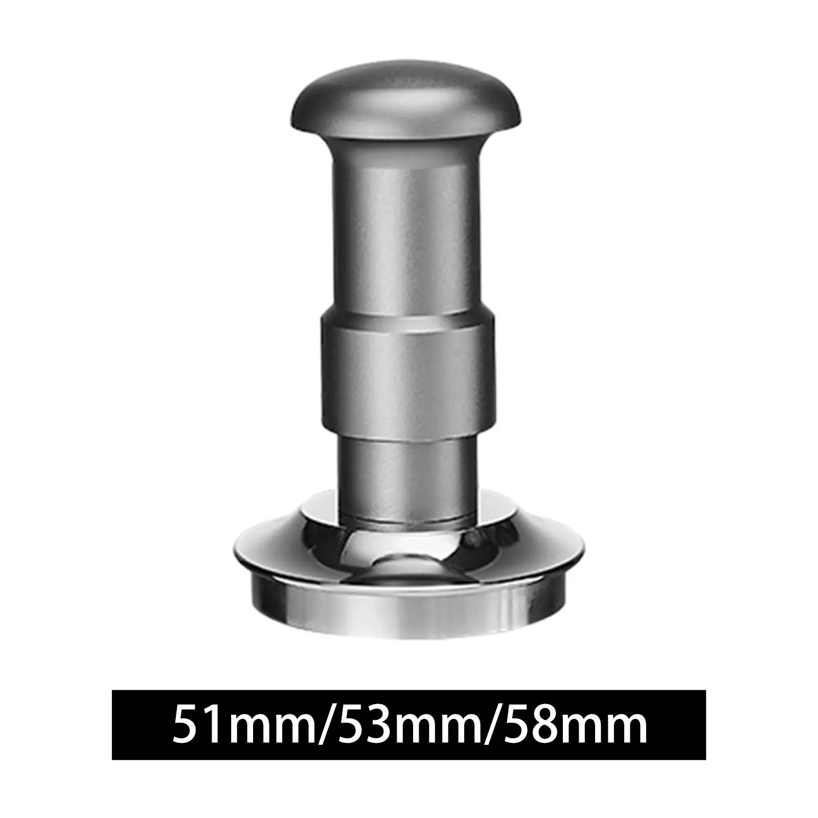 Espresso Tamper, Calibrated Coffee Tamper for Espresso Machine , Spring Loaded Tamper with Flat Stainless Steel Ripple Base