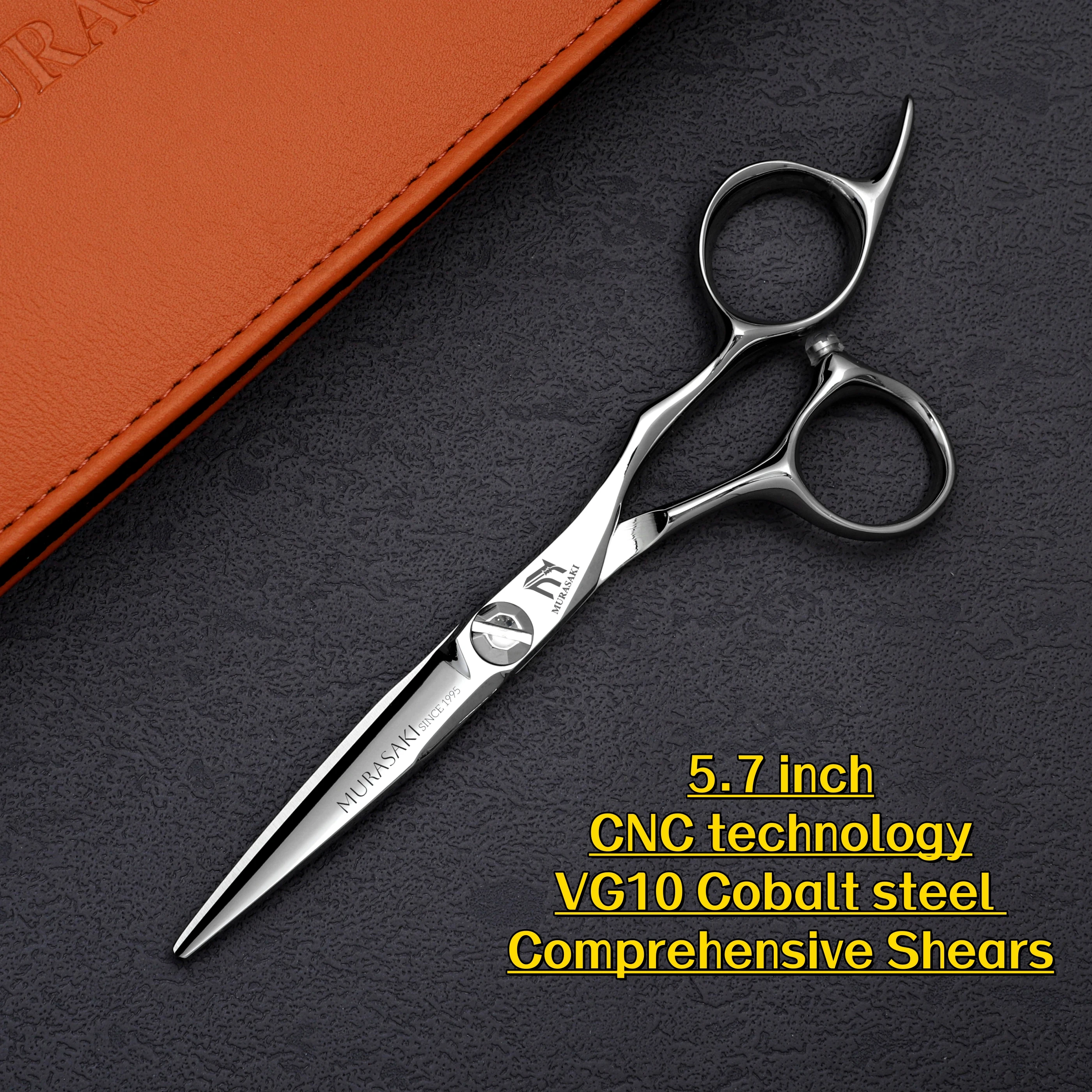 MURASAKI 6 Zoll professionelle CNC-Ausdünnungsschere, hergestellt aus japanischem VG10-Stahl, Friseurschere, erstklassige Haarschneidemaschine – Detail 17