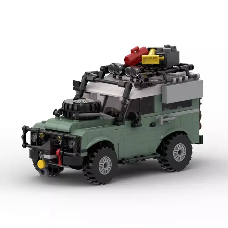 

MOC технический грузовик 10317 мини-значки Land Rover классический защитник 90 скоростей город чемпионов внедорожник строительные блоки игрушки подарок