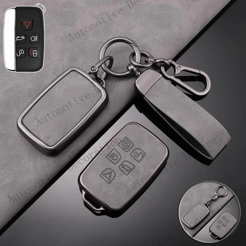 Z+ Real Leather Car Key Fob Cover Case For Land Rover Range Rover Discovery Velar