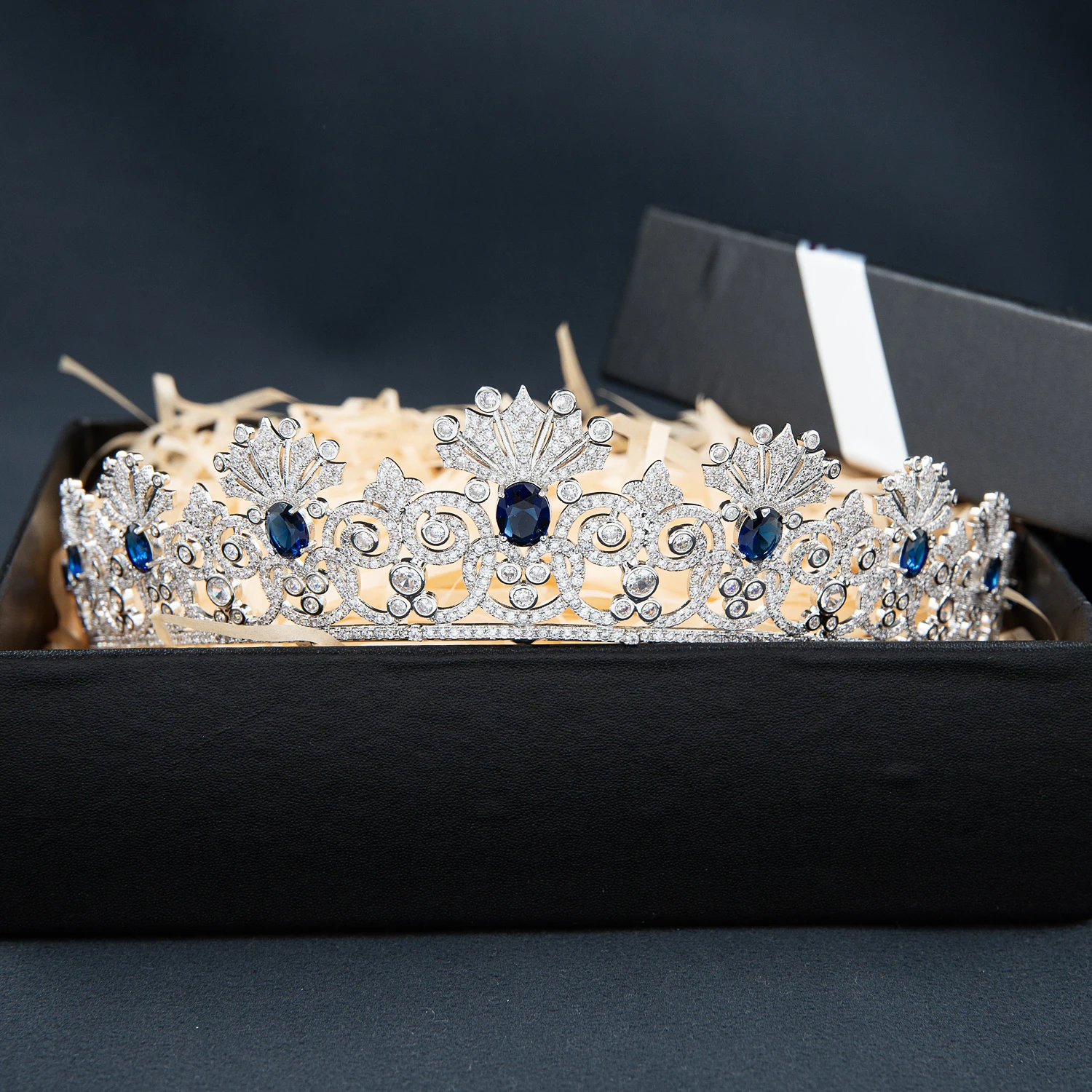 Empress Alexandra Feodorovna’s Kochli Sapphire Replica Tiara Diadem for Bride,Prom,Party,Gatherings Hair Accessories  CH10430