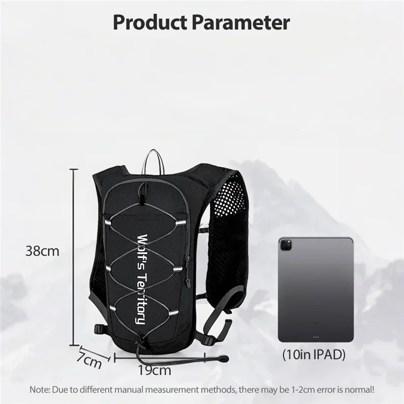 New Lightweight Hydration Backpack Multi Function Breathable Running Vest Backpack, Hydro Water Daypack for Cycling Hiking Rave