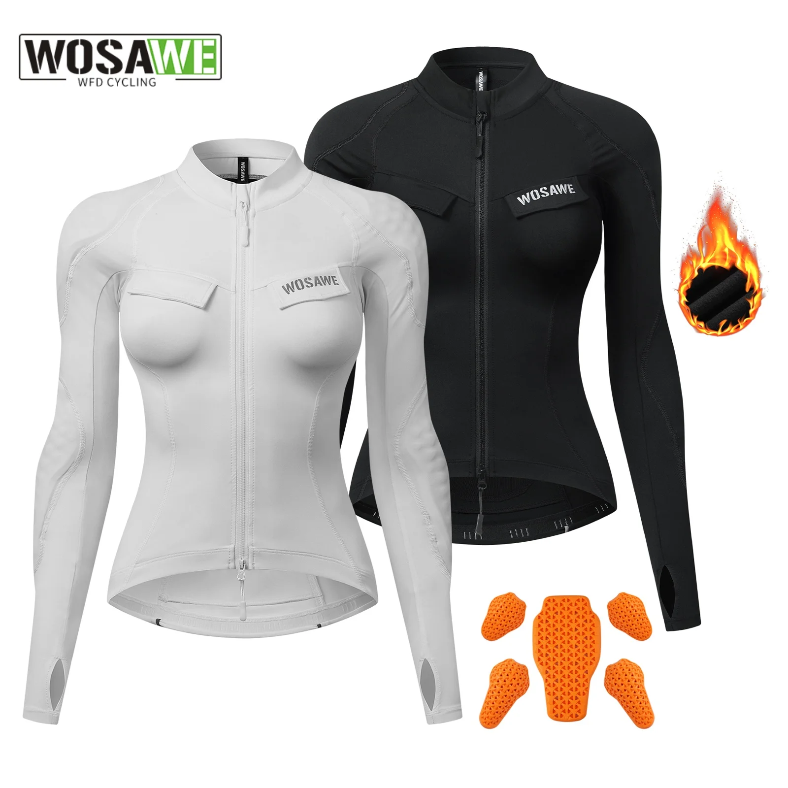 

WOSAWE Women Cycling Jacket Body Protect CE Certified Summer Downhill Motocross Riding Clothing Protection Racing Reflective
