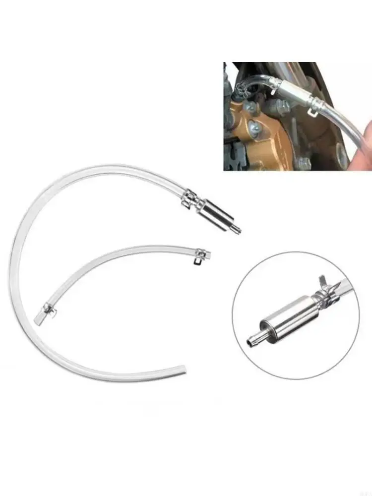 Brake Bleeder Hose Motorcycle Bleeder with Check Valves, Leak & Corrosion Resistant for Hydraulic Brake & Clutch