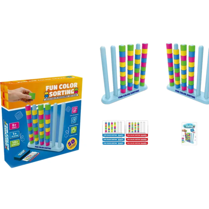 

Color Stack Matching Game, Creative Color Stacking Challenge Toy, Fun Party Puzzle for Family & Adults, Educational Gift