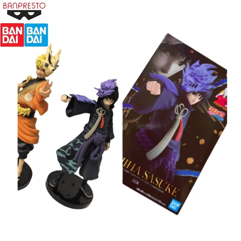 

In Stock Bandai Original Naruto Shippuden 20th Anniversary Naruto Sasuke Obito Articulated Models for Collection Holiday Gifts