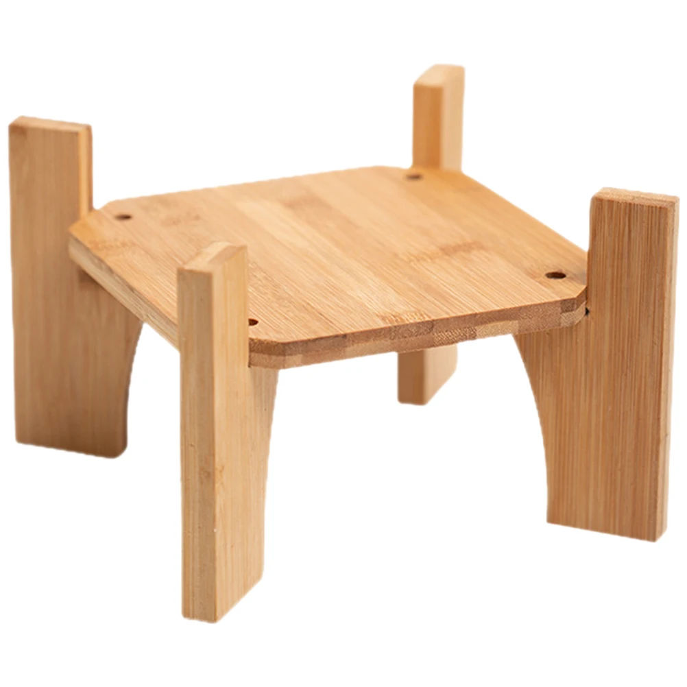 1pcs Stable Beverage Dispenser Stand Wooden Drink Tower Solid Wood Tea Pot Holder Multi-Functional Garden for Water
