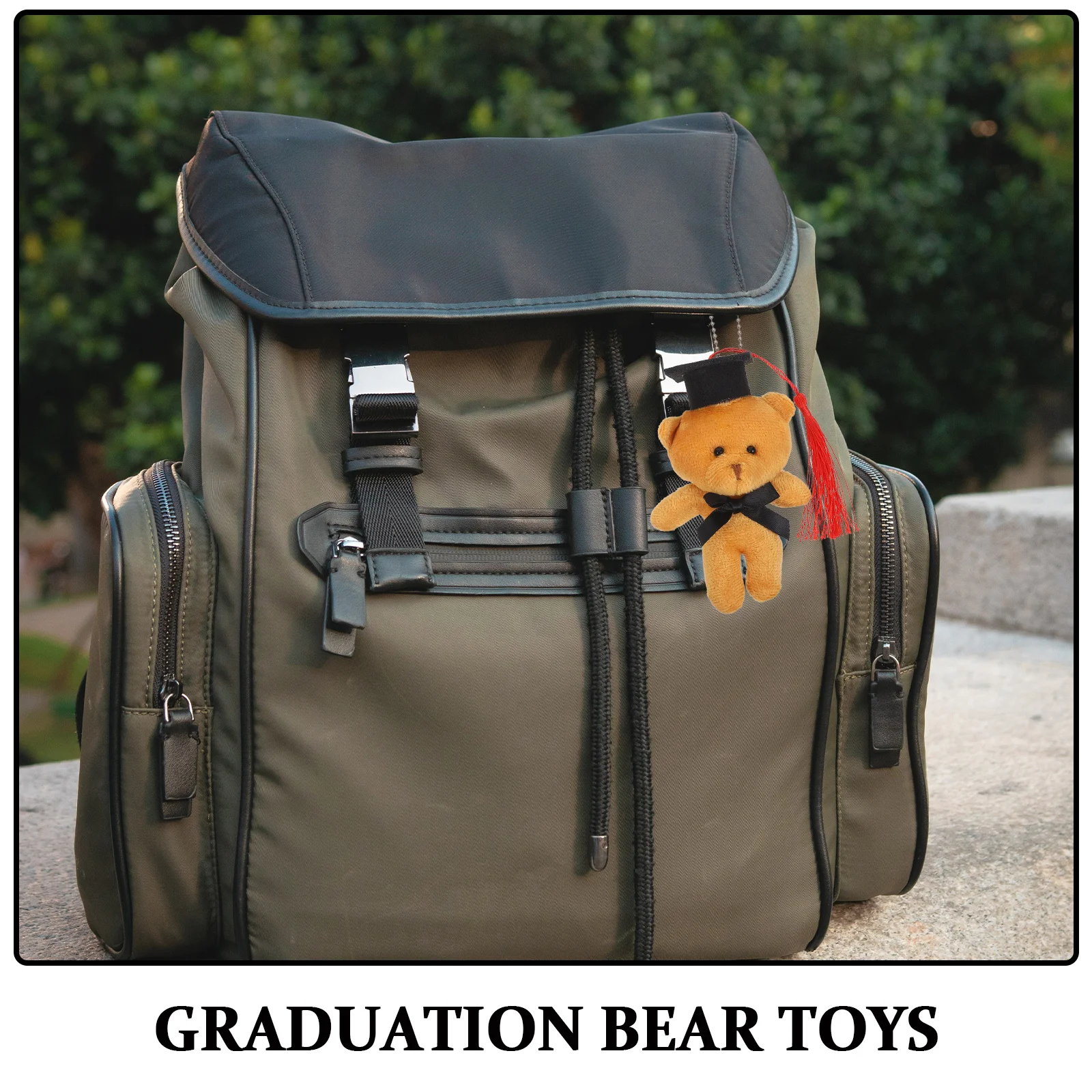 6Pcs Graduation Bear Mini Stuffed Animals Cute Cap Decoration for Party Favor Bouquet Gift Kids Adults Celebration Decor