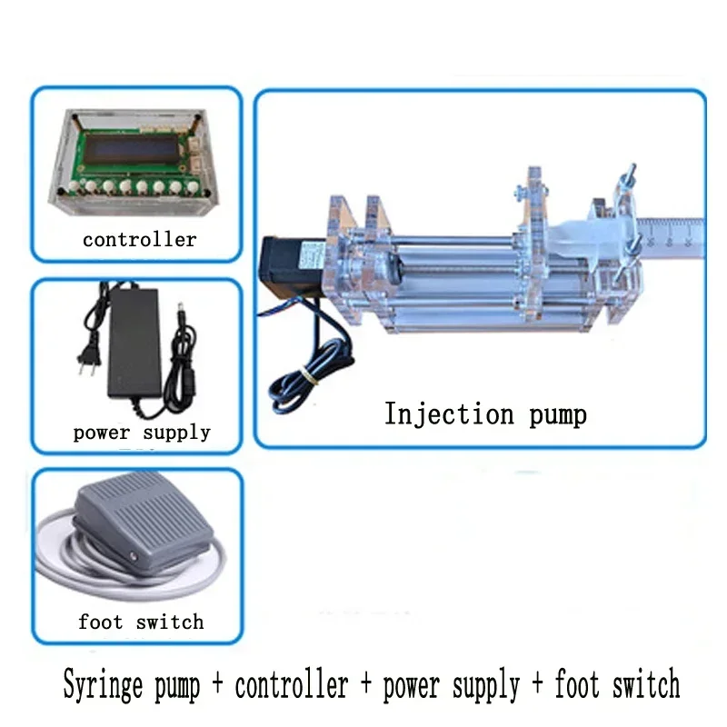 Precision Benchtop Syringe Pump Lab Micro Pump Syringe Propeller Glue Dispenser Sampling Pump with Latest Controller