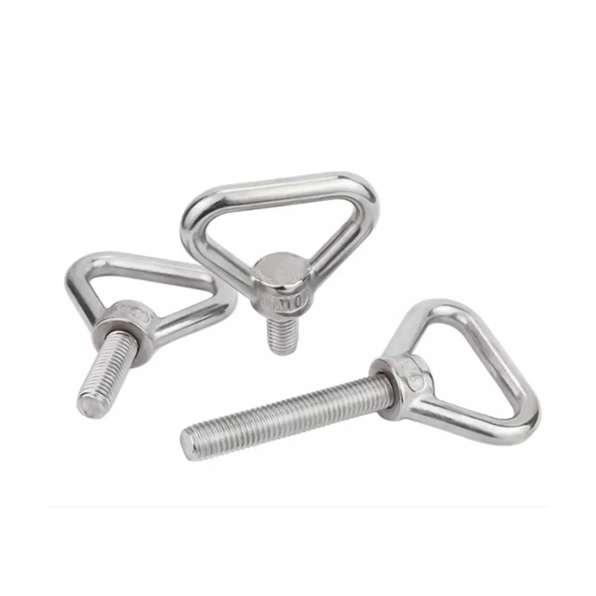 304 Stainless Steel Triangular Lifting Ring Screw, Welded Load-Bearing Fastener M8M10M12