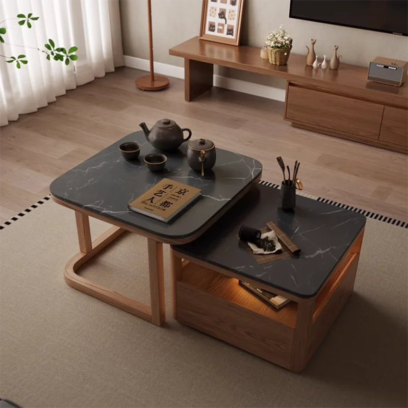 

European Modern Coffee Table Minimalist Trendy Square Sets Coffee Table Bedroom Cool Table Basse Pour Salon Home Furniture