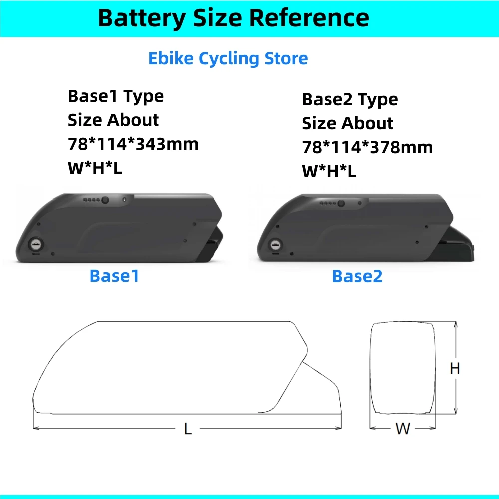 36Volt Reention Small Tiger Shark Ebike Battery 36V 13Ah 15Ah 17.5Ah 48V 10.4Ah 14Ah for Bafang BBS01 BBS02 BBSHD TSDZ2 TSDZ2B