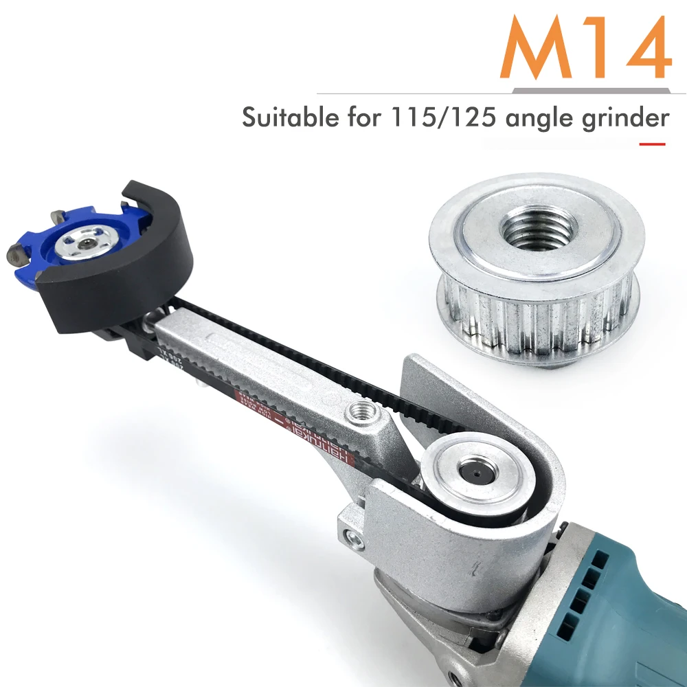 Angle Grinder to Engraver Adapter Kit:M10/M14/US Thread-Heavy Duty Converter with Safety Lock&3 Jaw Chuck for Wood/Metal Carving