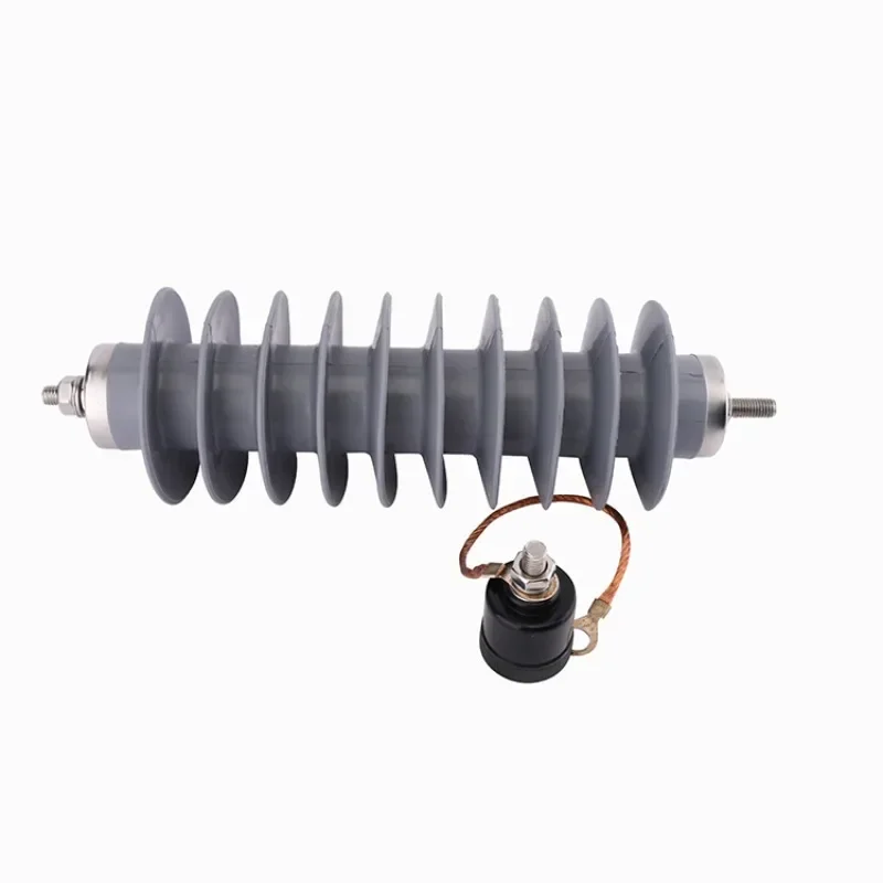 Hot selling power plant protection hy5ws 24kv 27kv metal oxide silicon lightning surge arrester