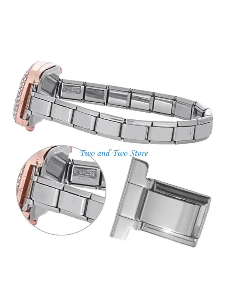 

HX6F Italian Charm Link Bracelet Jewelry Making Part Module Accessaries Modular