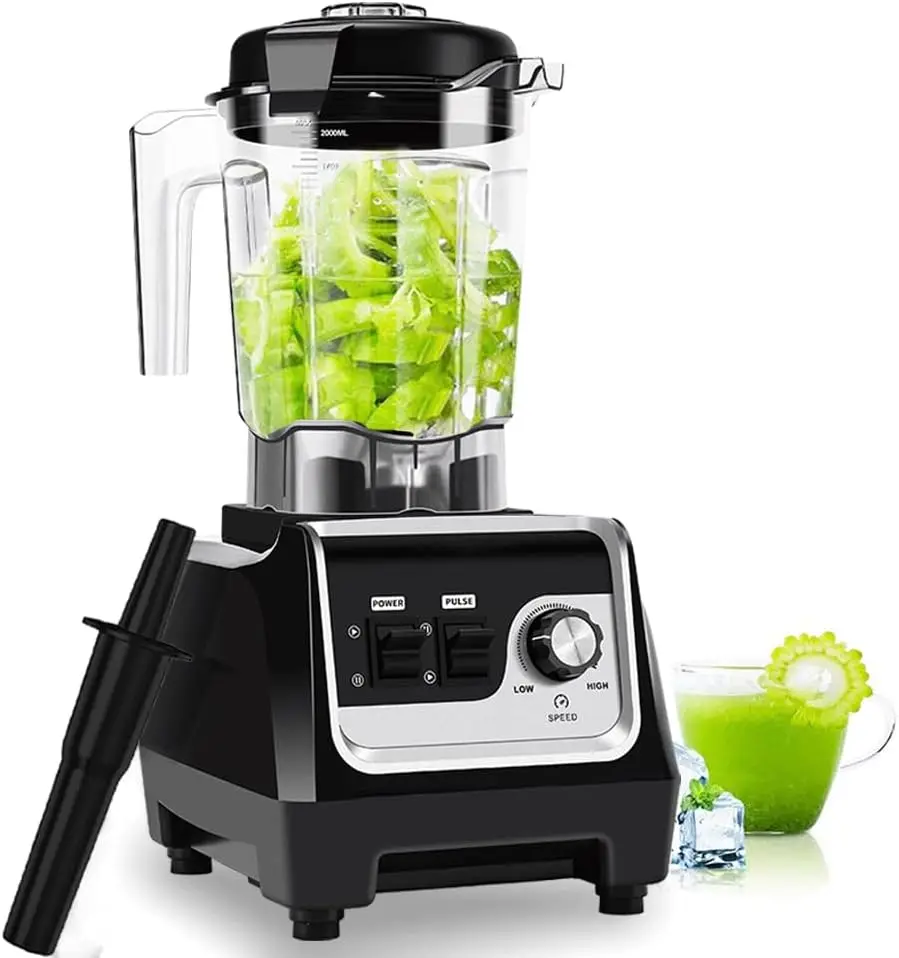 

Professional Blender, High Speed 1800W & 2000ml, Multi-Functional: Smoothies, Soups, Ice Crush, Frozen Drinks