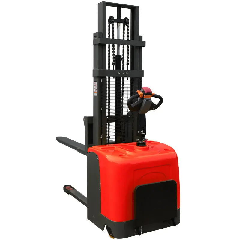 Stand Up Driving Electric Pallet Stacker Forklift for Factory Warehouse Use Professional Material Handling Lift Truck Pro