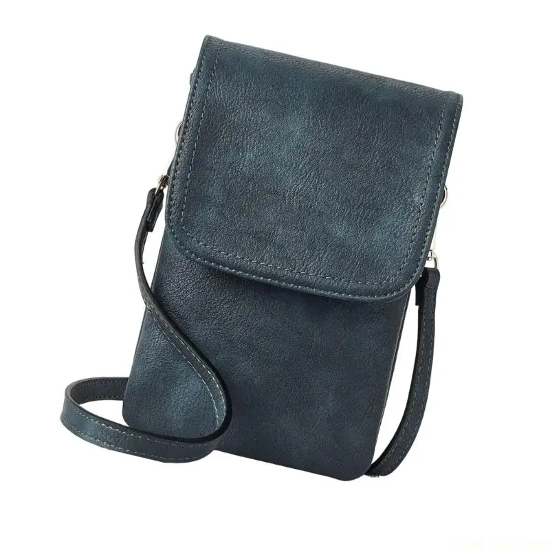 

X90D Luxury PU Leather Phone Wallet Card Holder Multi Compartment Shoulder Bag