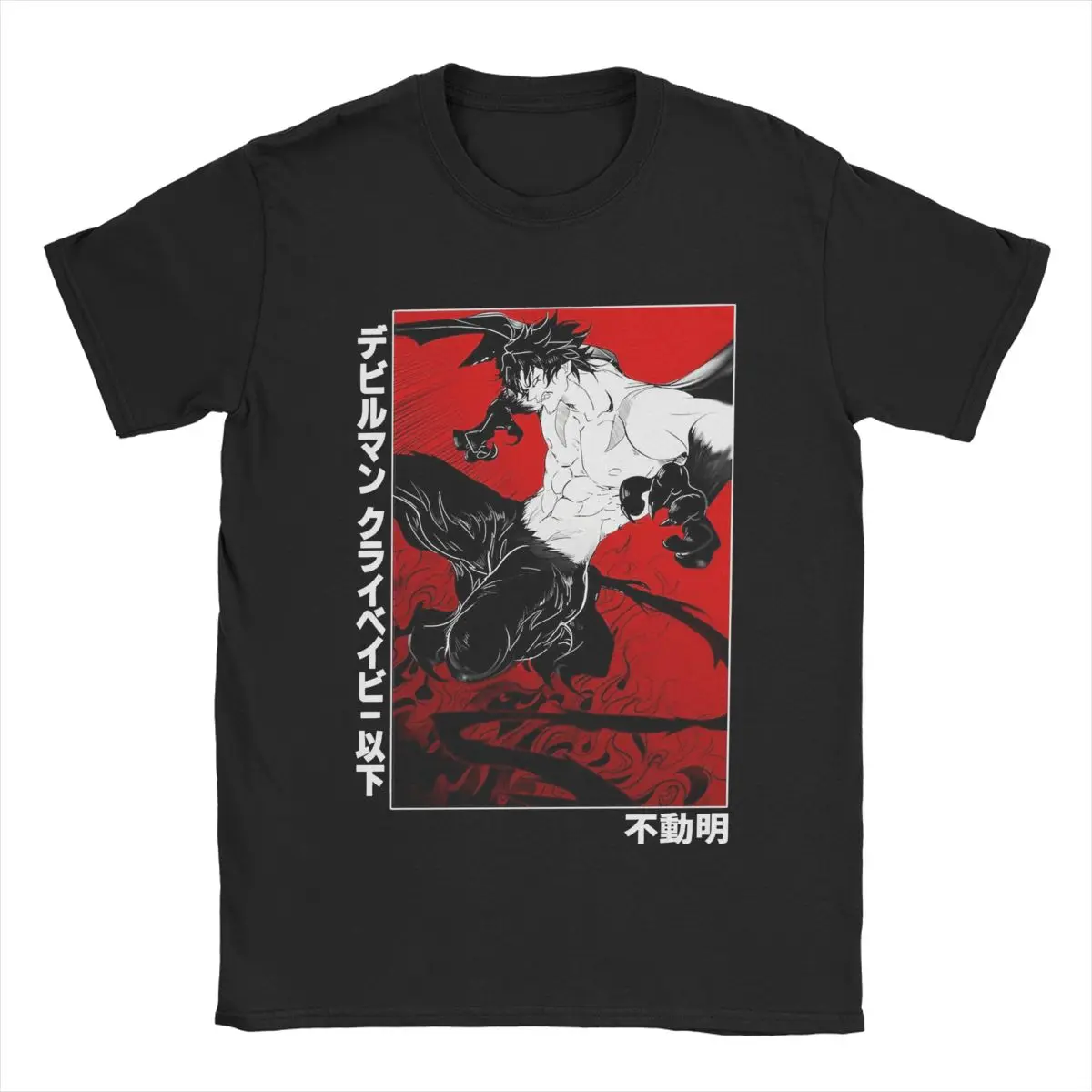 Men Devilman Crybaby T Shirt Anime 100% Cotton Clothing Fashion Short Sleeve Crew Neck Tee Shirt 6XL T-Shirt