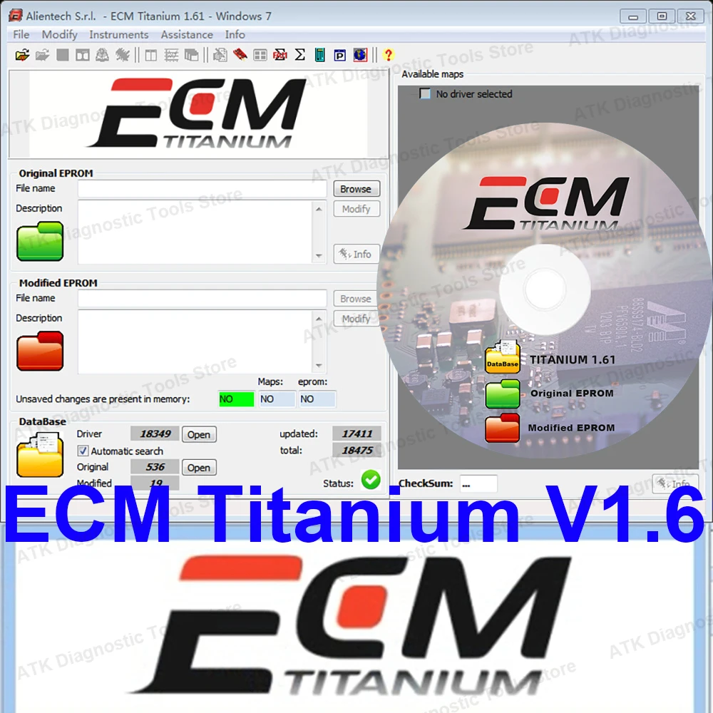 

Software ECM Titanium V1.61 with 26100 Driver ECU Multi-language With 18259+DRIVER ECM Titanium V1.61 with install video