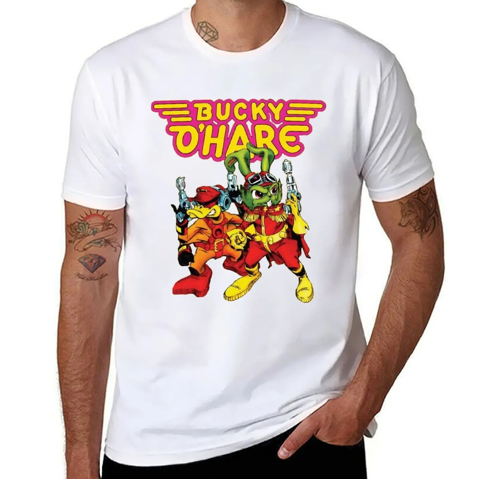 

Bucky O&x27;Hare Retro T-Shirt man graphic t shirt funny t shirts cotton T-Shirt