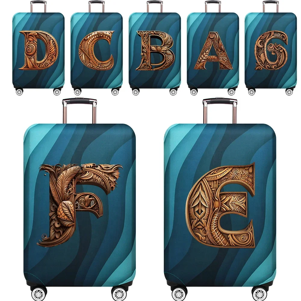 

Портативный защитный чехол для багажа, простой пылезащитный чехол, защита от царапин, деревянные художественные буквы, дорожные аксессуары