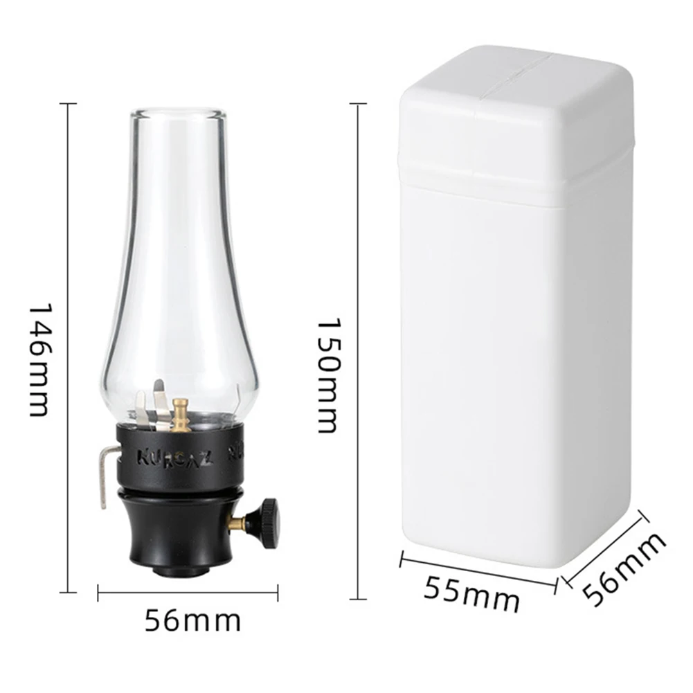 Brightness Adjustable Camping Light Outdoor Camping 146*56mm Romantic Picnic Gas Light Bushcraft Stable Illumination