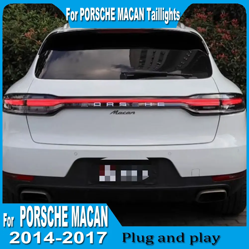

Автомобильный задний фонарь для Porsche Macan 2014-2017, режим сборки задних фонарей, задний фонарь поворота, DRL, нет необходимости замены задней двери
