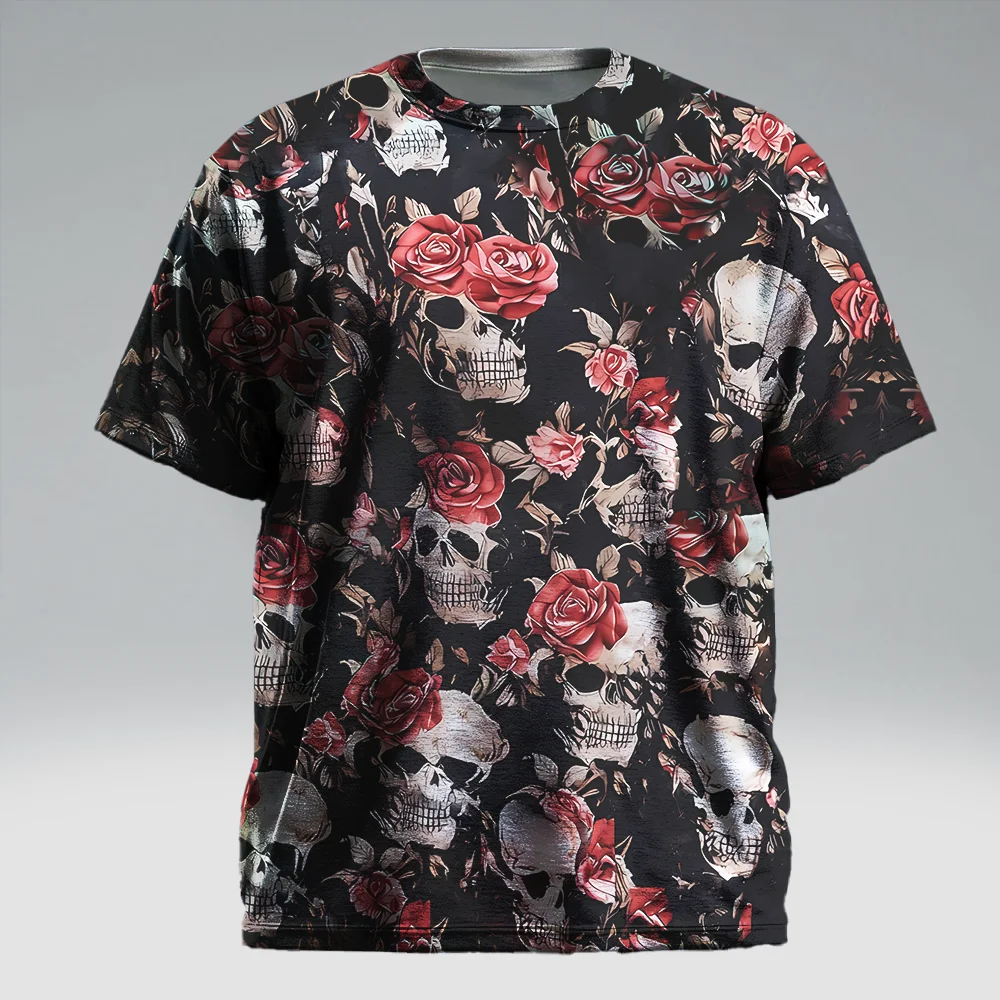 

S-9xl plus size Men's - Visual Short Sleeve T-Shirt: Modern Bold - Durable Material, Subtle Neon Gradients, Breathable,