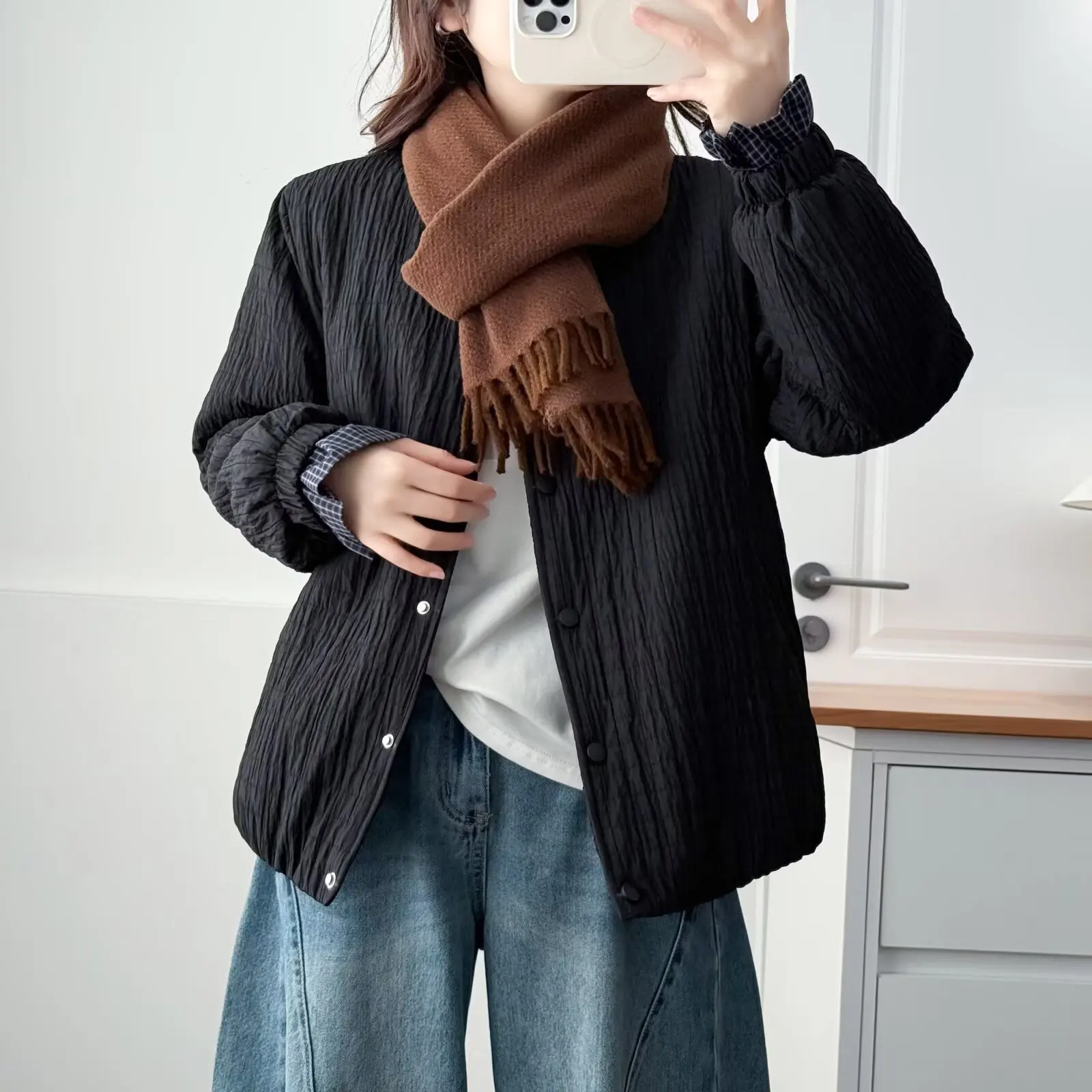 Parki damskie XXXXL Plus Size, codzienne, jesienno-zimowe, w stylu koreańskim, ocieplane kurtki 9687