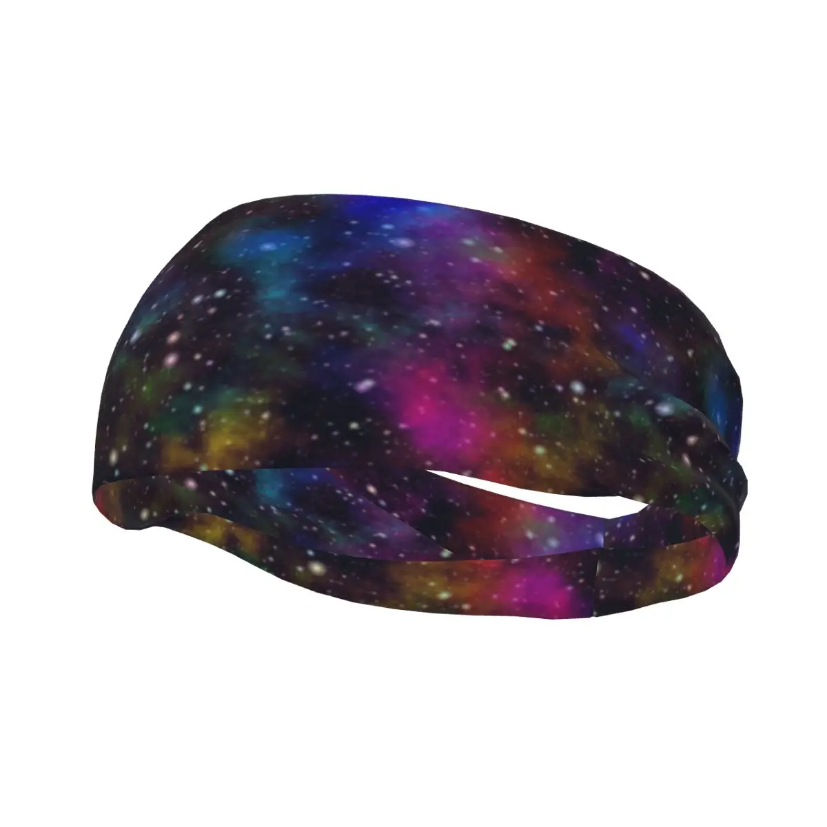 Sports Headband Galaxy Nebula Night Starry Sky Fitness Sweatband Absorbent Cycling Jog Hair Bandage