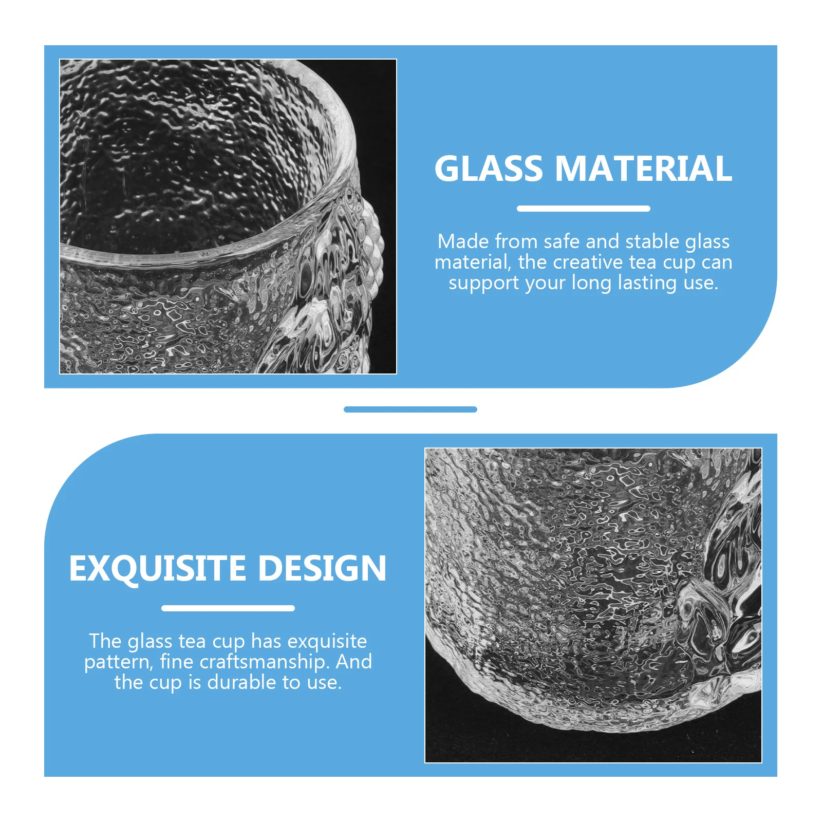 

Crystal Glass Tea Cup Double Walled Insulated Transparent Tea Drinking Glass Home Office Beverage Cup Household Teacup