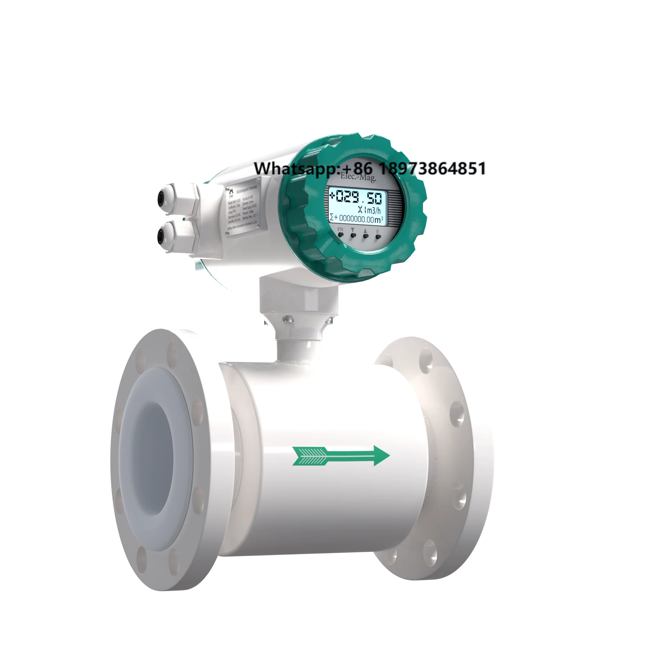 Medidor de flujo electromagnético inteligente personalizable para agua de río compatible con OEM