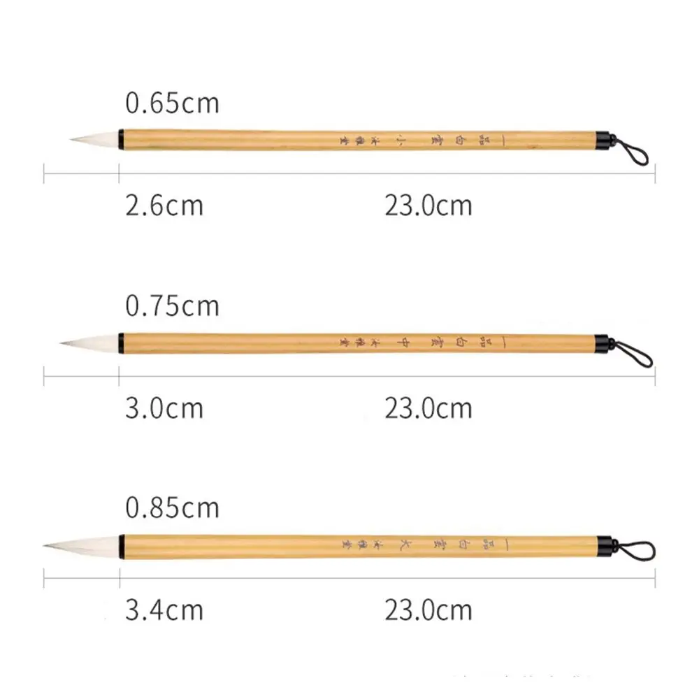 การประดิษฐ์ตัวอักษรจีนแบบดั้งเดิมแปรงภาพวาดสีน้ํามันน้ํามันสีน้ําพระคัมภีร์การเขียนแปรงหมาป่า High-end Art แปรงทาสี