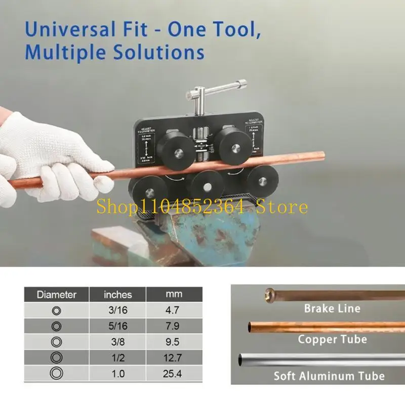652F Pipe Straightening Device For Automotive Mechanics Aluminum Copper Metal Tubing