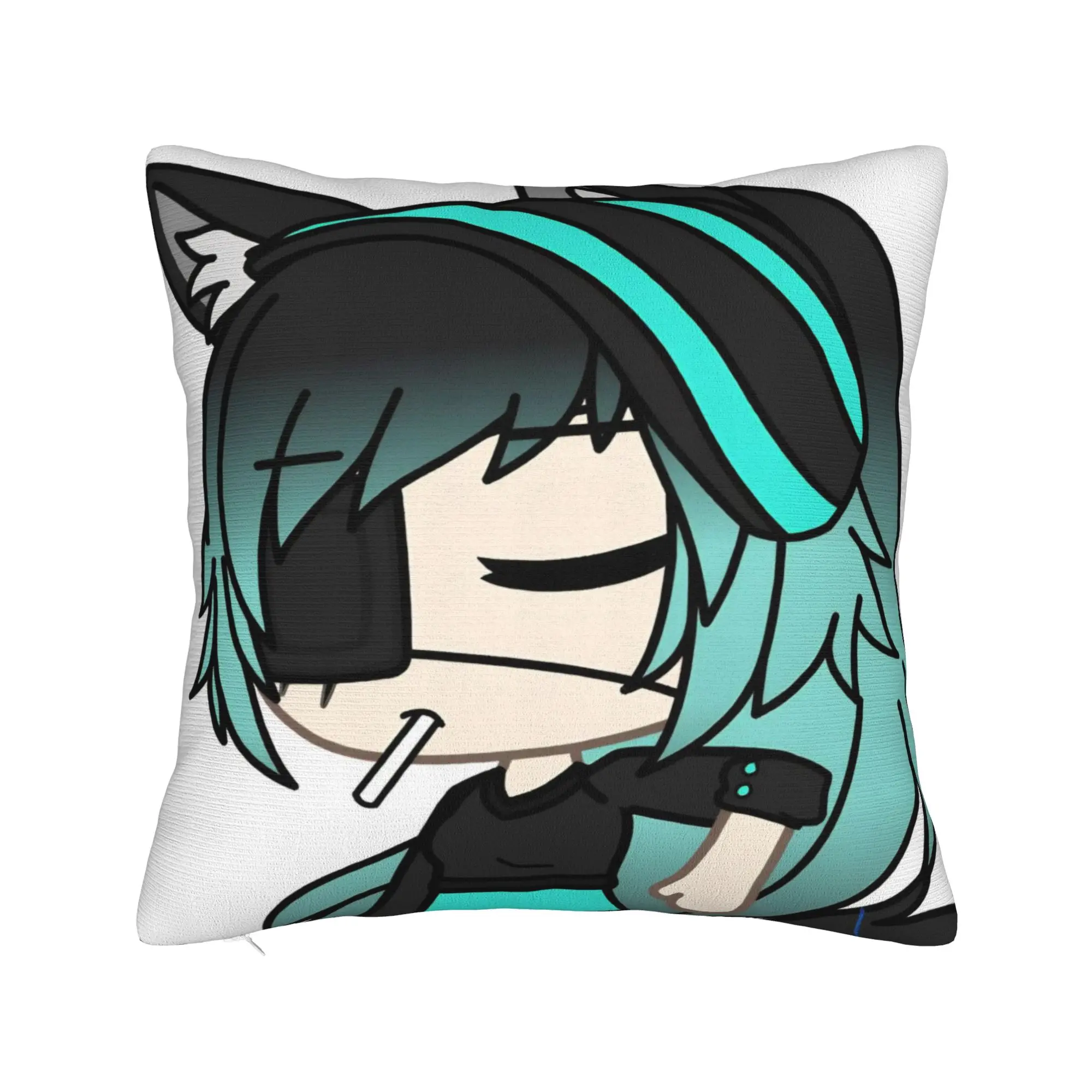 Decorative Pillowcases Gacha Life Cartoon Merchandise Seat  Pillow Case Cover Drop Shipping Multi Size