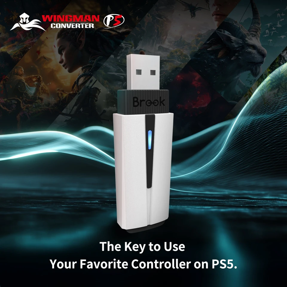 Brook Wingman P5 Controller Adapter for PS5/PS4/PC (X-Input