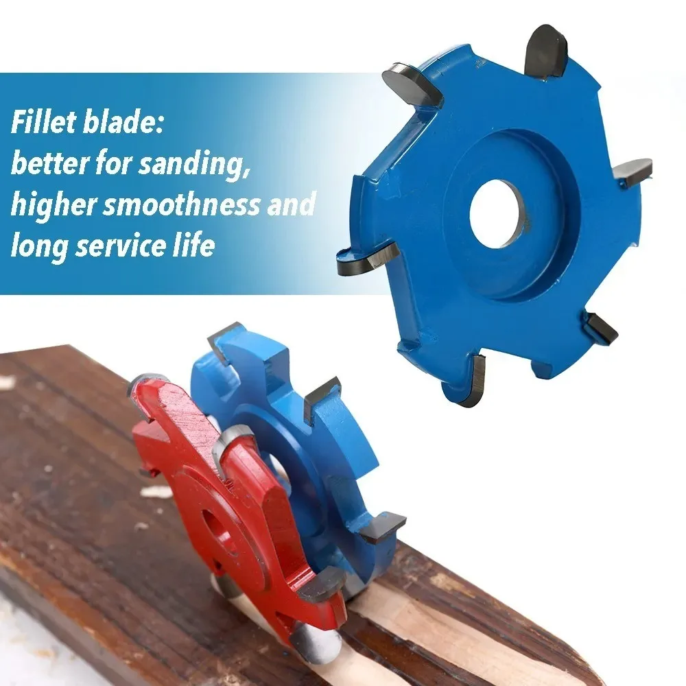 New Hexagonal Blade Fillet Power Wood Carving Tool Angle Grinder Accessory for 16mm Aperture Angle Grinder