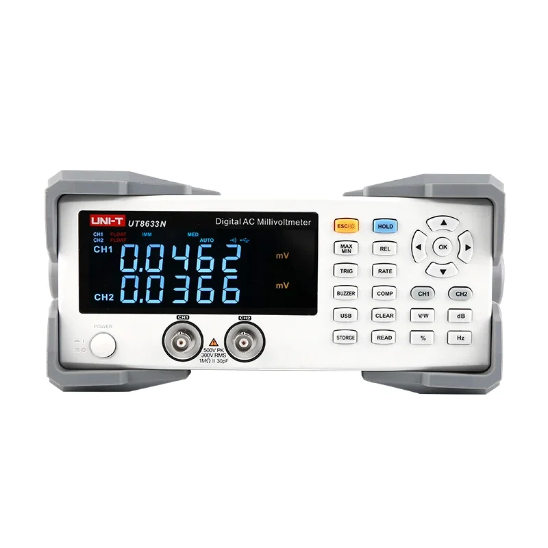 

UT8633N Digital Ac Millivoltmeter High-precision Dual-channel Digital Voltage Meter Frequency Response