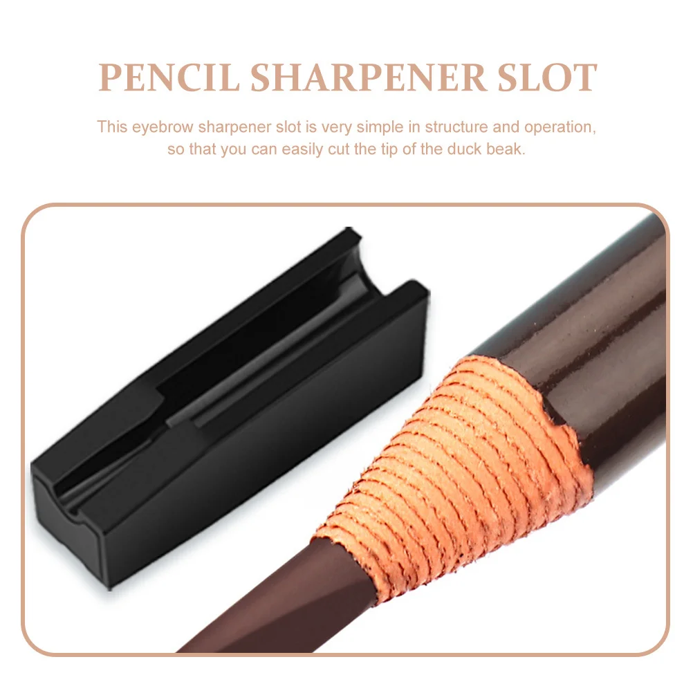 Fente-crayon à sourcils, 10 pièces, Portable, léger, pratique, aide pour tondeuse à crayons, fente pour stylo à sourcils