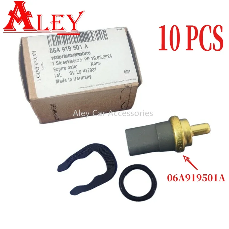 10PCS 06A919501A Sensore di temperatura del liquido di raffreddamento del motore per Audi A3 A4 A5 A6 Volkswagen Jetta Seat Skoda 06A 919 501A Nuovo originale