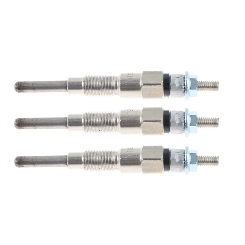 

3 шт. свечи накаливания обогревателя двигателя 8 мм для трактора Kubota B21 B1700D B1700E номер детали 16851-65512 16851-65510