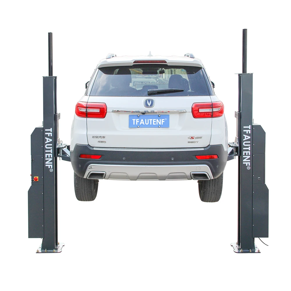 TFAUTENF Fixed On Ground Smart 2 Post Vehicle Lift For Workshop Use Hydraulic Two Columns Car Elevator