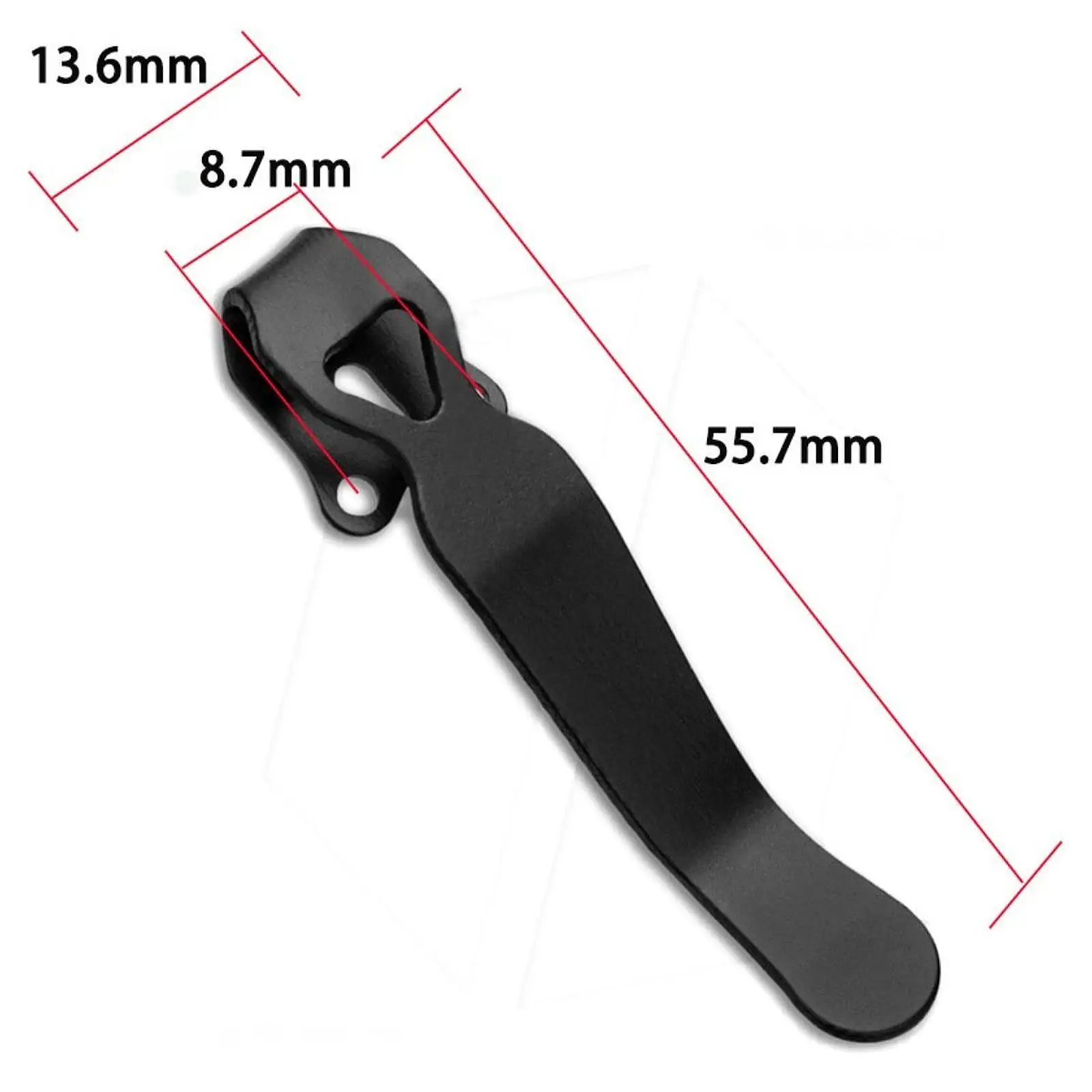 Deep Carry Pocket Clip for Pants Pockets Enhanced Carry Experience Recessed Screw Hole Key Chain Belt Clip
