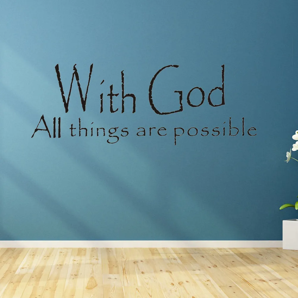 Decorations for Bedroom Wall Decal Stickers Inspirational English Words Self Adhesive