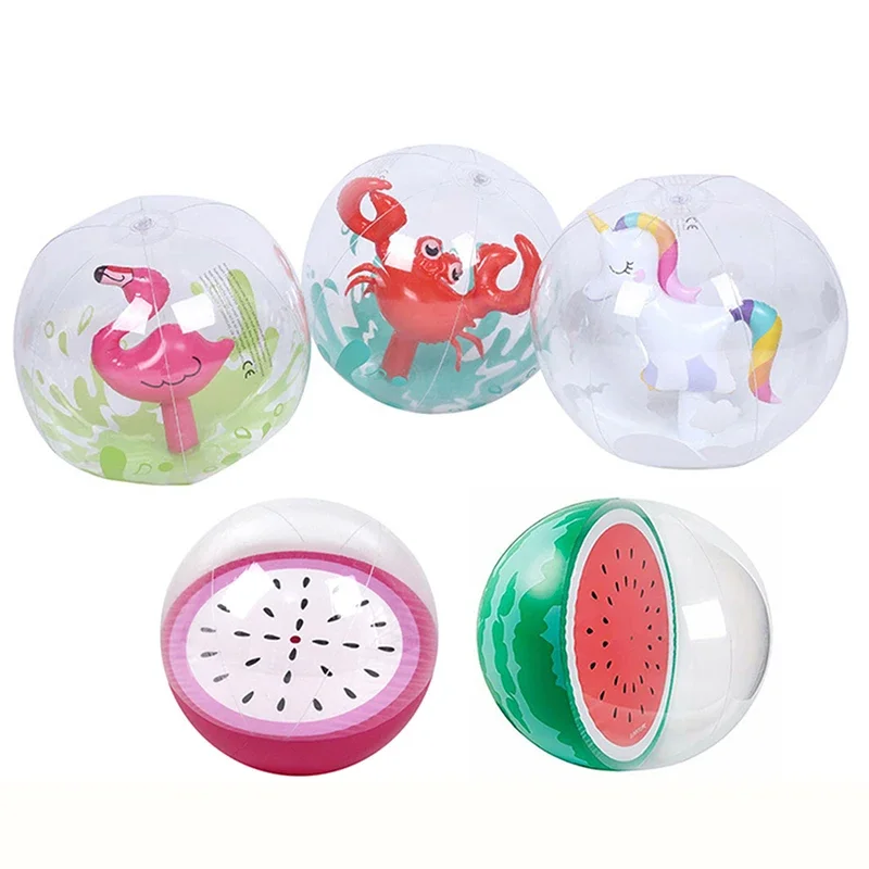 Swimming Pool Toys Unicorn Flamingo Inflatable Beach Ball Floating Balloon Swimming Ring Summer Water Pool Party Accessories