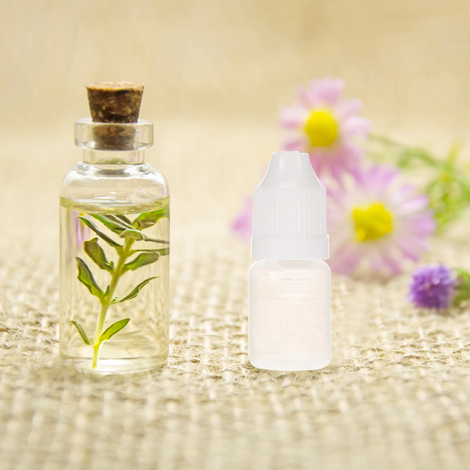 

20 Pcs Empty Squeezable Bottles Refillable Squeeze Dropper Eye Liquid Condiment