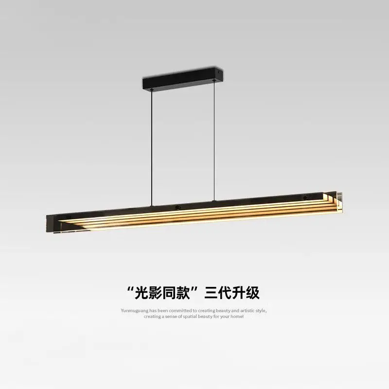 Modern Long Glass Restaurant Pendant Lights for Table Dining Kitchen Island Office Desks Chandelier Home Decor Indoor Lighting